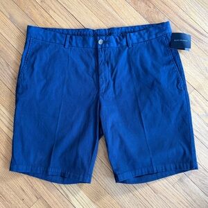 Scott Barber Cotton/Silk Stretch Short ~ Midnight Blue ~ Size 40 Style H74802